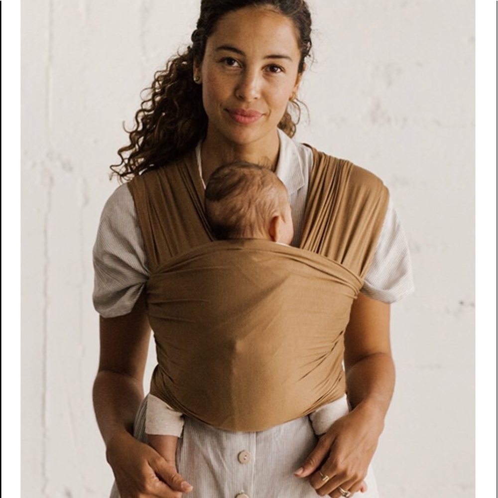 Solly baby wrap— camel. Super soft!
